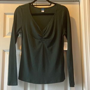 Old Navy V neck ribbed top